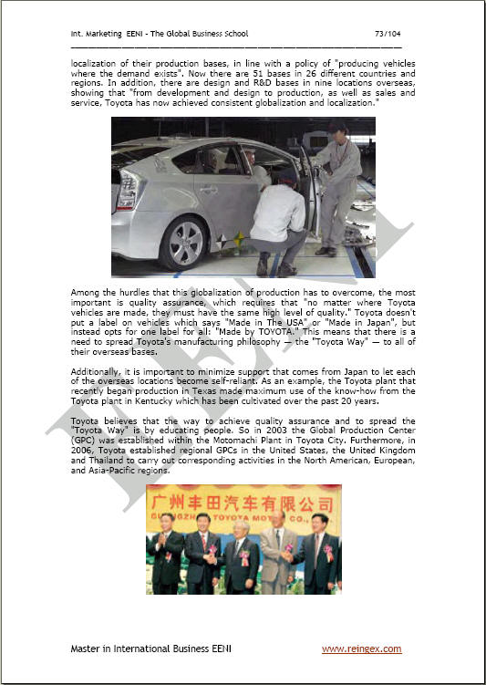 Toyota tiếp thị toàn cầu